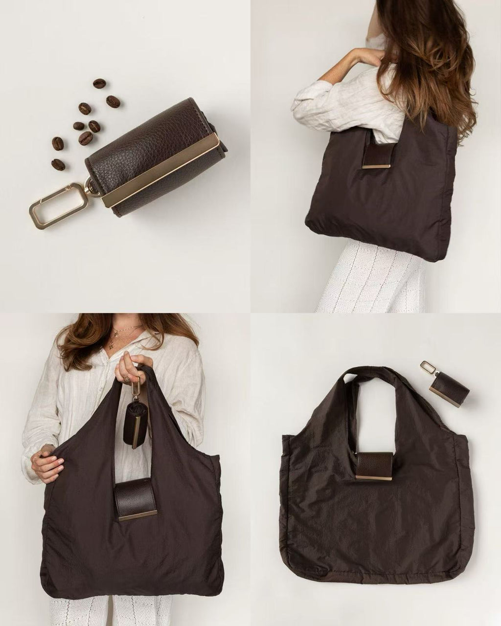 Women Foldable Keychain Tote Bag